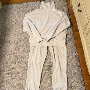 Lululemon SoftStreme mock neck Sweatshirt and Pants Set